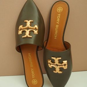 Tory Burch Eleanor Mule Olive Size 9